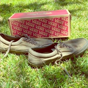 Vans Lace Up Shoes-Forest Green